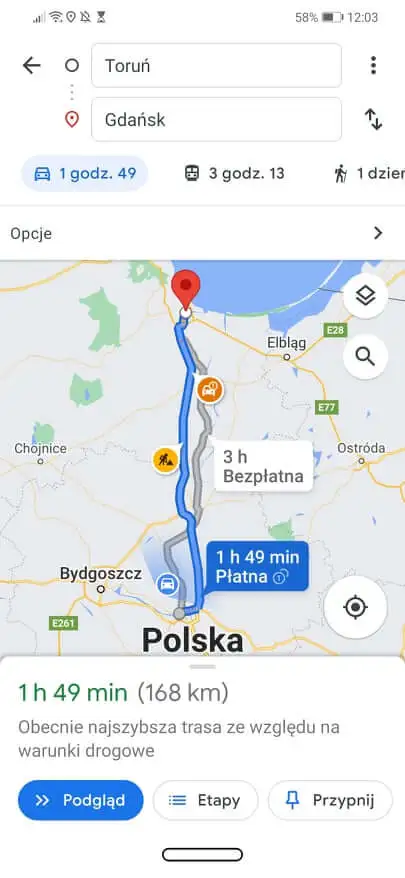 mapy google oplata 1