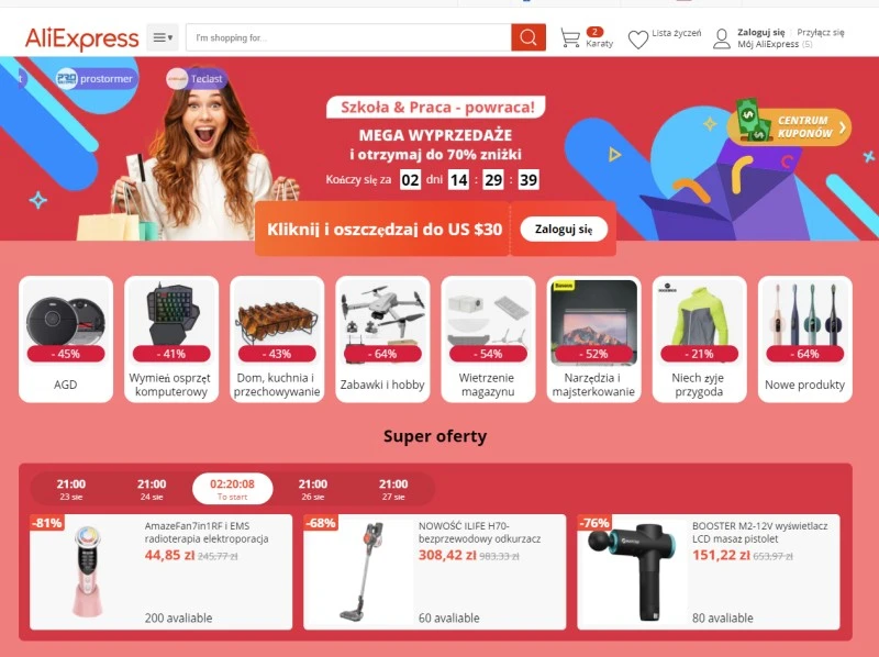 aliexpress przeceny