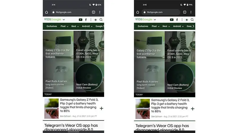 google chrome ciemny motyw zmiany 2
