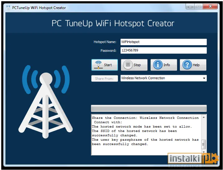 Okladka PCTuneUp WiFi Hotspot Creator