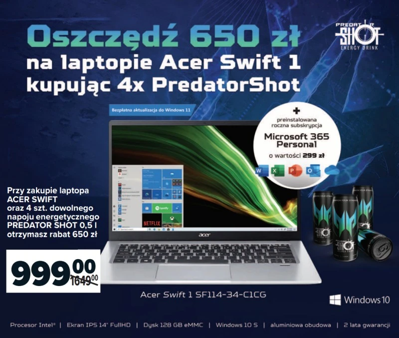 acer swift 1 carrefour