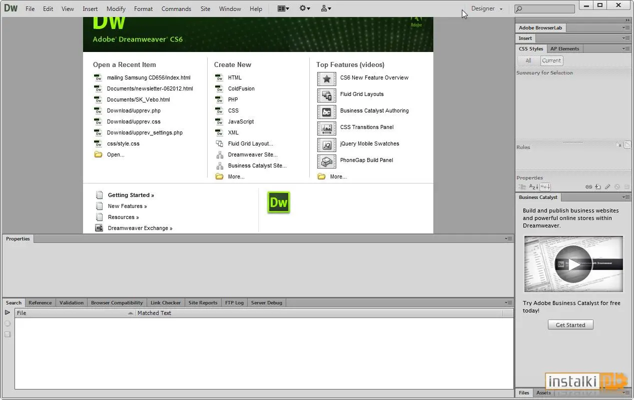Adobe Dreamweaver CS6