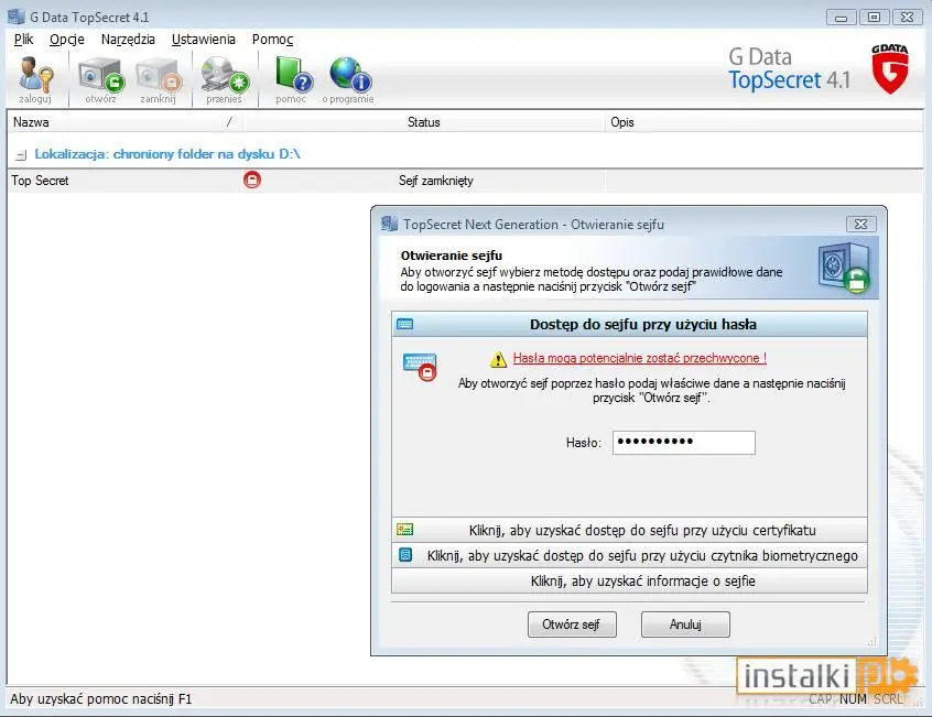 Okladka G Data TopSecret