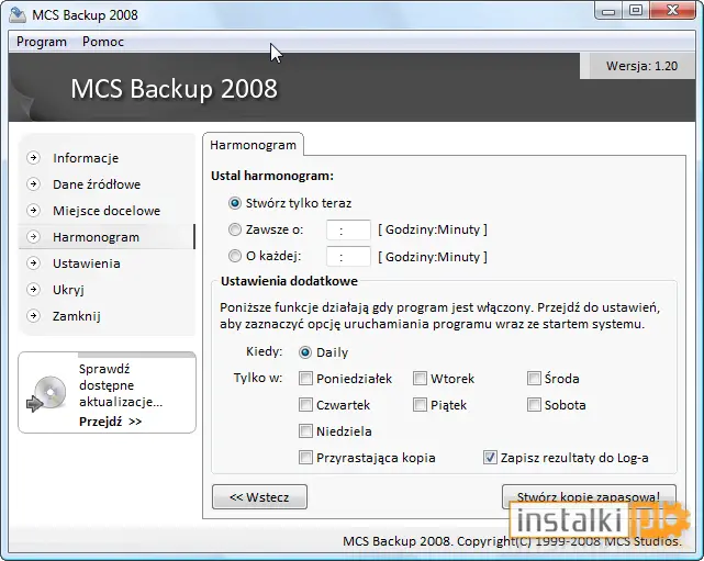 MCS Backup 2008