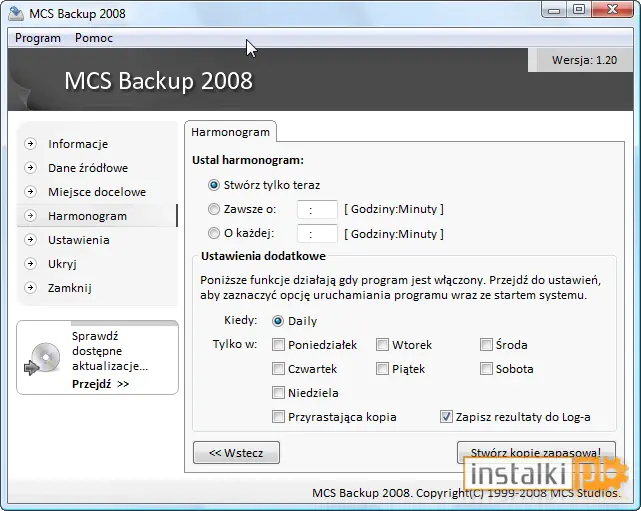 Okladka MCS Backup