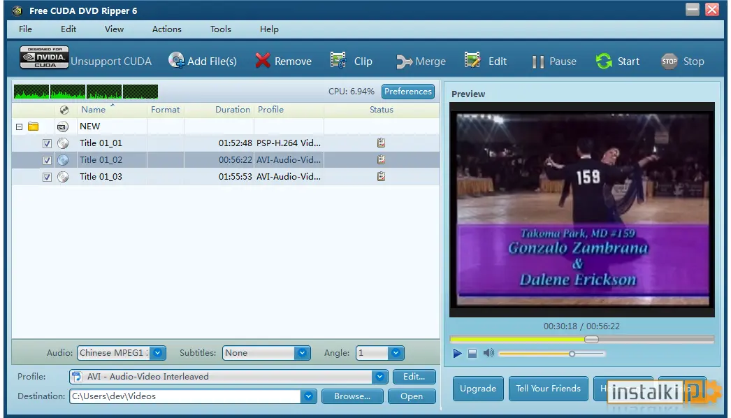 Okladka Free CUDA DVD Ripper