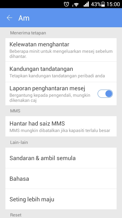 GO SMS Pro Malay package