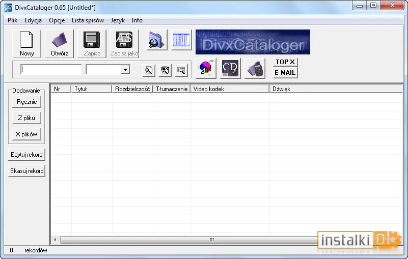 Okladka DivxCataloger