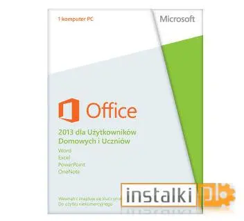 Okladka Office 2013 dla Użytkowników Domowych i Uczniów