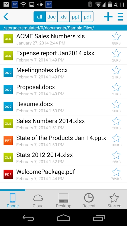 Docs To Go – Free Office Suite