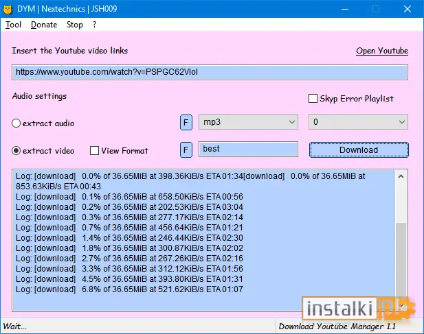 Okladka DYM Download Tube Manager
