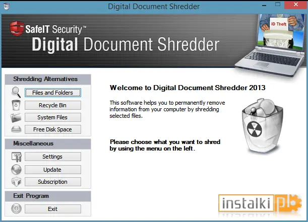 Digital Document Shredder