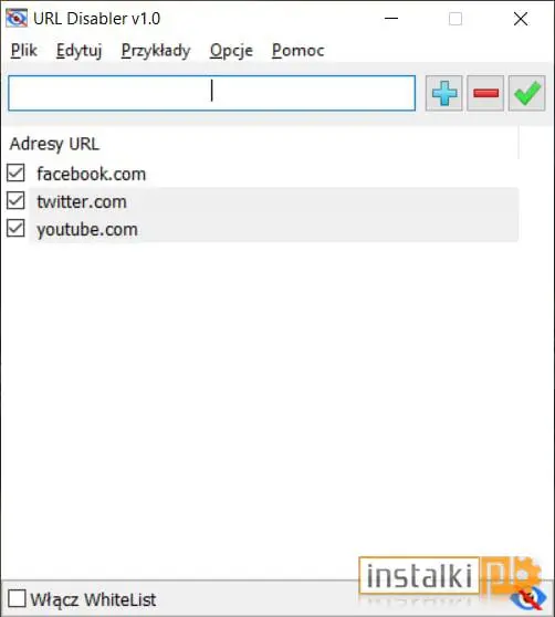 Okladka URL Disabler