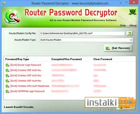 Router Password Decryptor