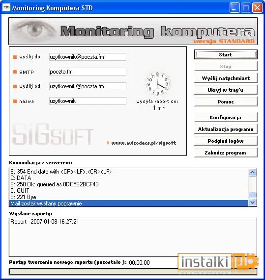 Okladka Monitoring Komputera Standard