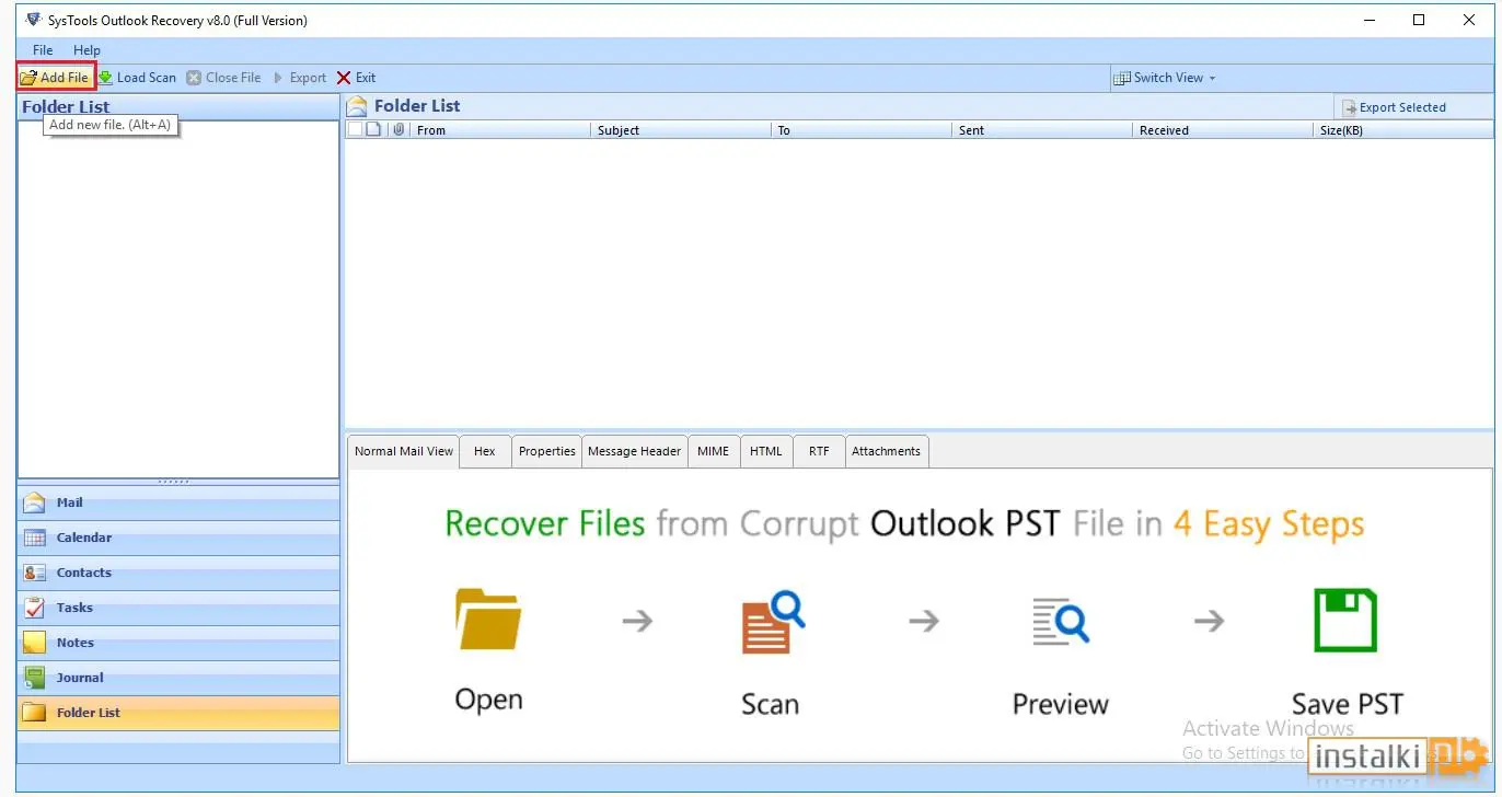 Okladka SysTools Outlook Recovery v9
