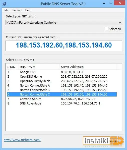 Public DNS Server Tool