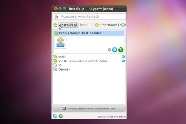 Skype 2.2 dla Ubuntu