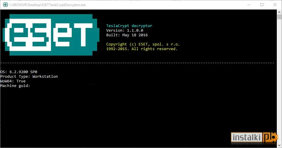 Okladka TeslaCrypt decryptor