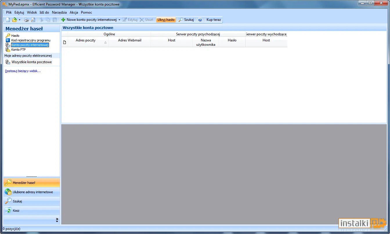 Okladka Efficient Password Manager