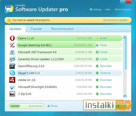 Okladka Carambis Software Updater Pro