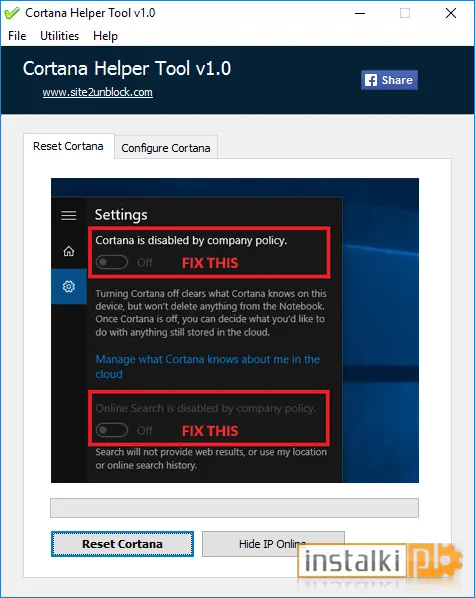 Okladka Cortana Helper Tool