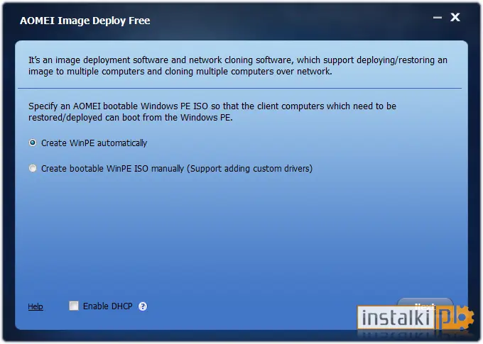 Okladka AOMEI Image Deploy
