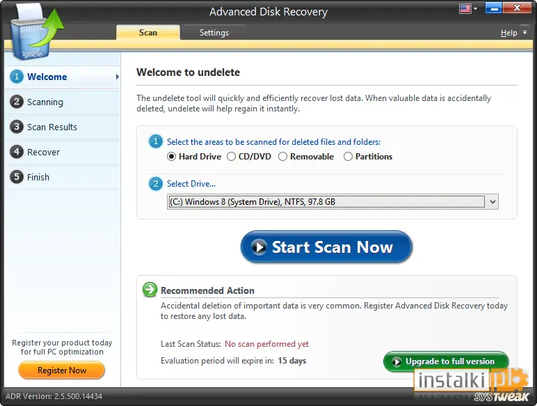 Okladka Advanced Disk Recovery