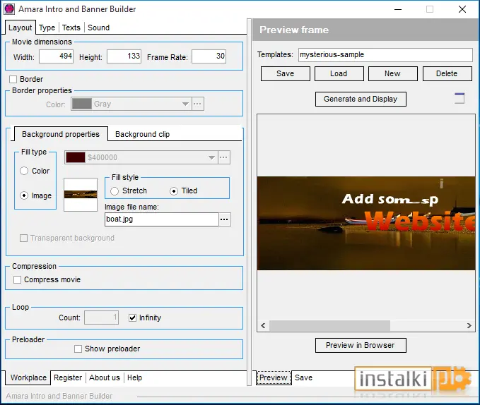 Okladka Amara Intro and Banner Builder