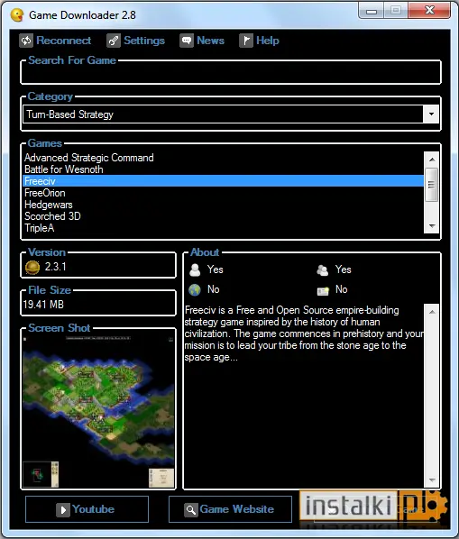 Okladka Game Downloader