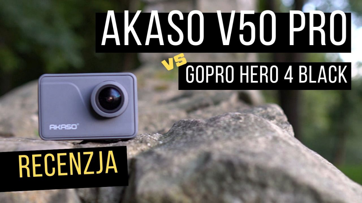 Test kamerki sportowej AKASO V50 Pro i porównanie z GoPro HERO 4 Black