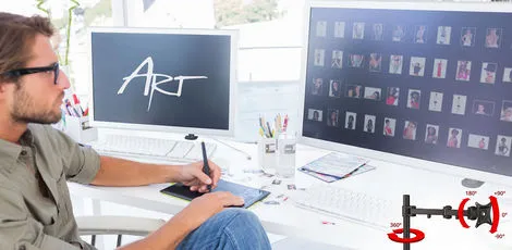 ART wprowadza funkcjonalne biurkowe uchwyty do monitorów