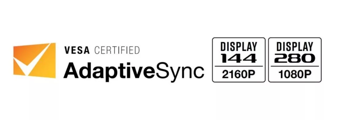 Oznaczenie certyfikatu Adaptive-Sync Display v1.1a