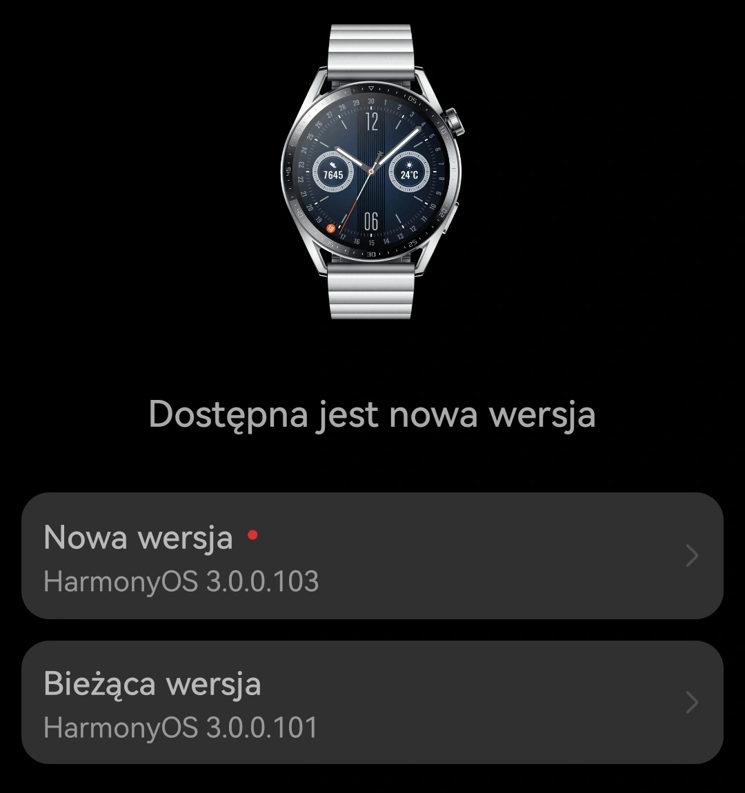 HarmonyOS 3.0.0.103 dla Huawei Watch GT 3