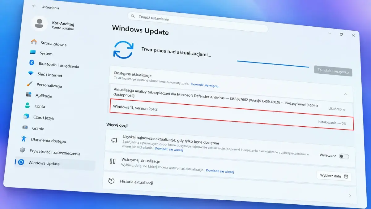Windows 11 26H2 już jest. Wiele nowości, ale jakby tak samo