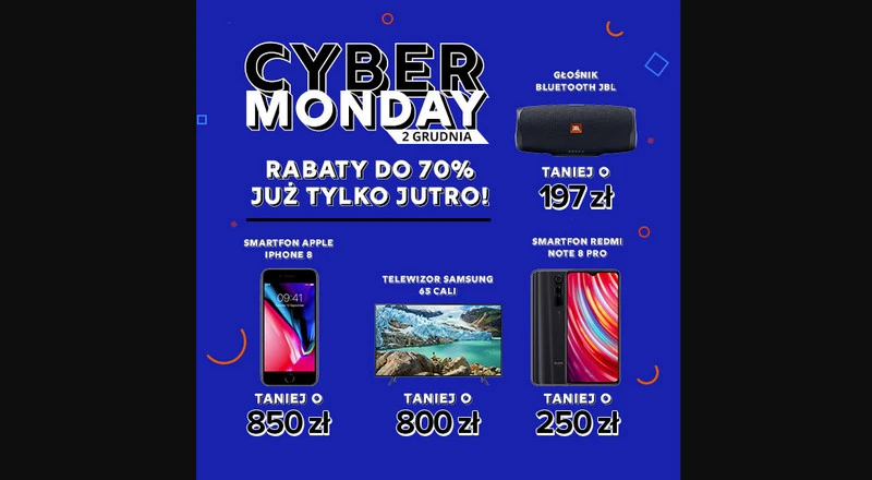 Cyber Monday na Allegro: solidne przeceny na iPhone 8, Redmi Note 8 Pro i głośnik JBL