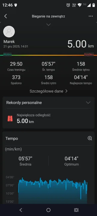 Amazfit Helio Strap: bieganie na zewnątrz