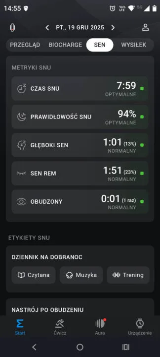 Zepp App: szczegóły, sen