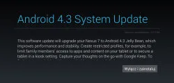 Instalacja Androida 4.3 na Nexusie 7