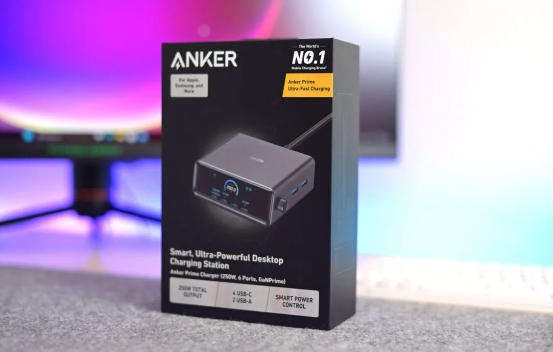 Test stacji ładującej Anker Prime Charger. 250 W dla wymagających