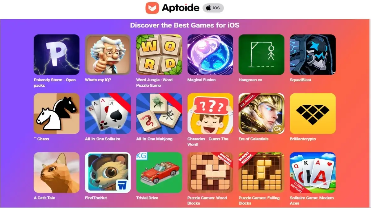 Aptoide uruchamia sklep z grami na iOS z nową funkcją, której brakuje w App Store