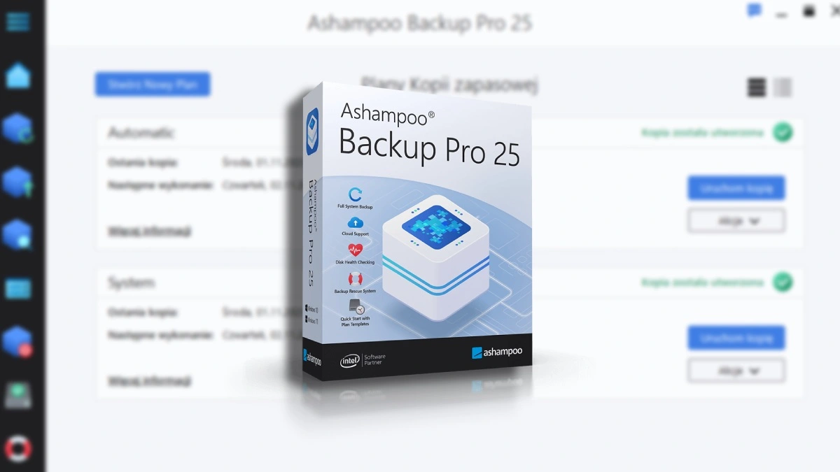 Ashampoo Backup Pro 25 za darmo. Przywróć utracone pliki