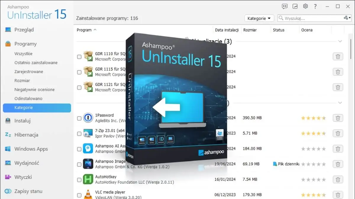 Ashampoo UnInstaller 15 za darmo. Jeden klik i komputer czysty