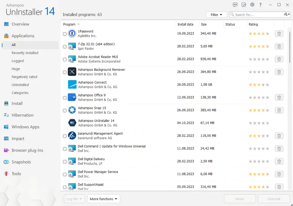Ashampoo UnInstaller 14