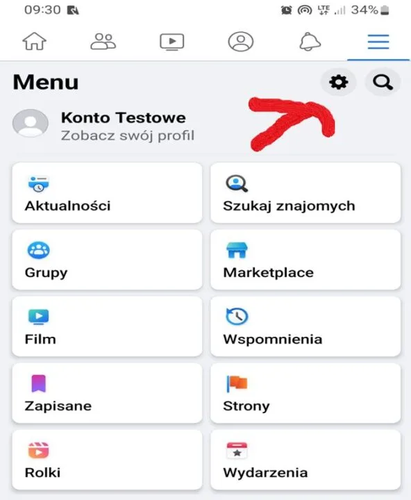 Obrazek pokazuje jak anulować wyciszenie relacji w wersji mobilnej FB.