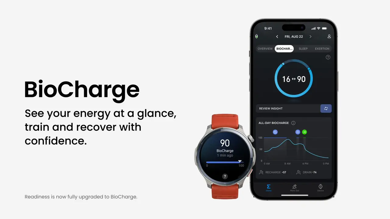 Amazfit z dużą aktualizacją: BioCharge trafi też do tańszych modeli