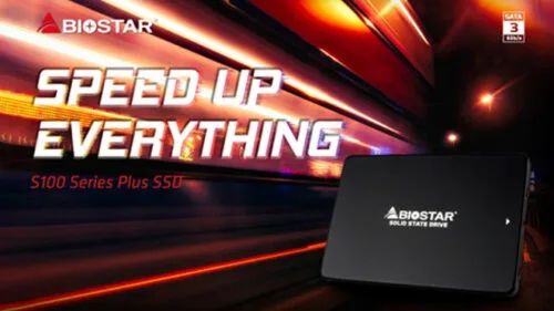 BIOSTAR prezentuje swoje nowe dyski SSD z serii S100 Plus – idealny sprzęt dla graczy i twórców treści