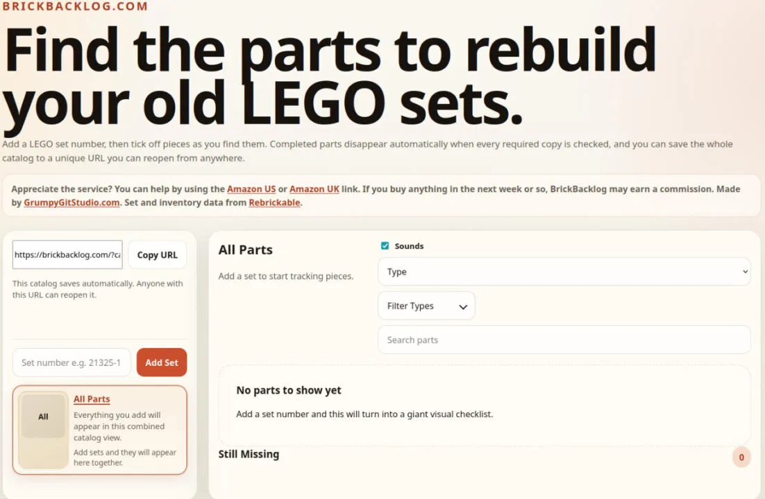 Strona dla miłośników LEGO.