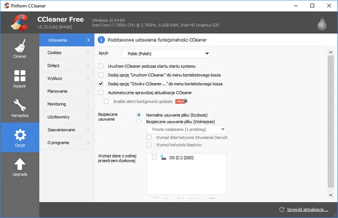CCleaner 5.33 z usprawnieniami dla Microsoft Edge i Mozilla Firefox już dostępny