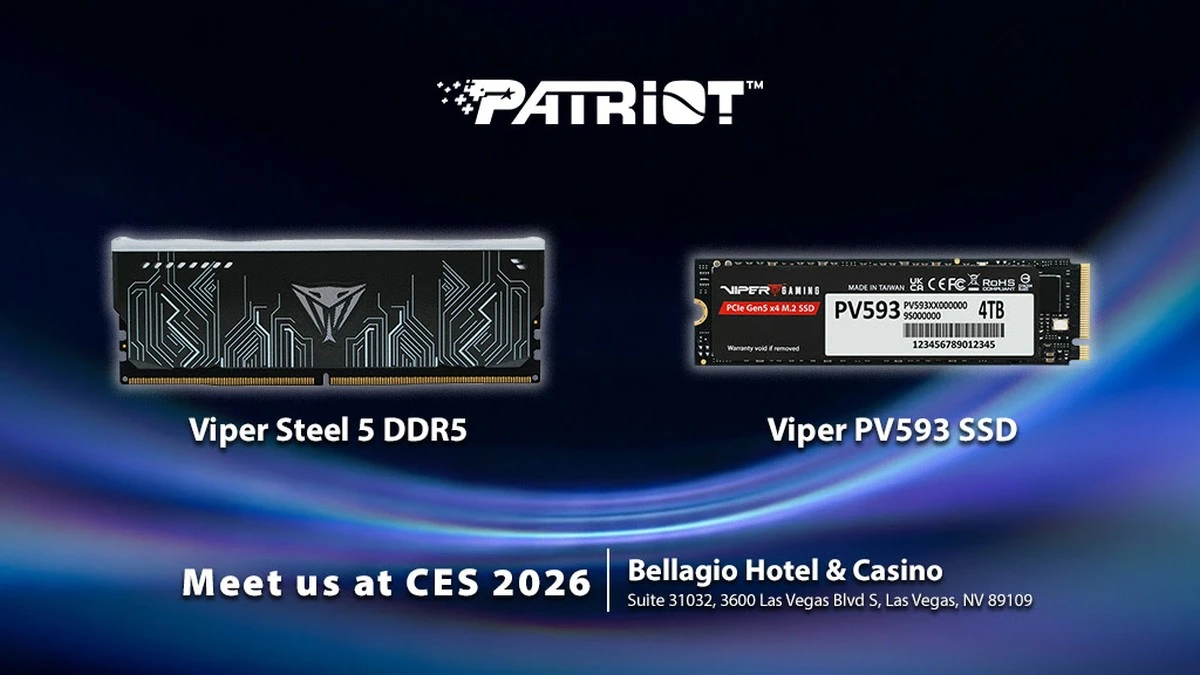 CES 2026: Patriot pokazał to, co drożeje najszybciej – RAM DDR5 i szybkie SSD
